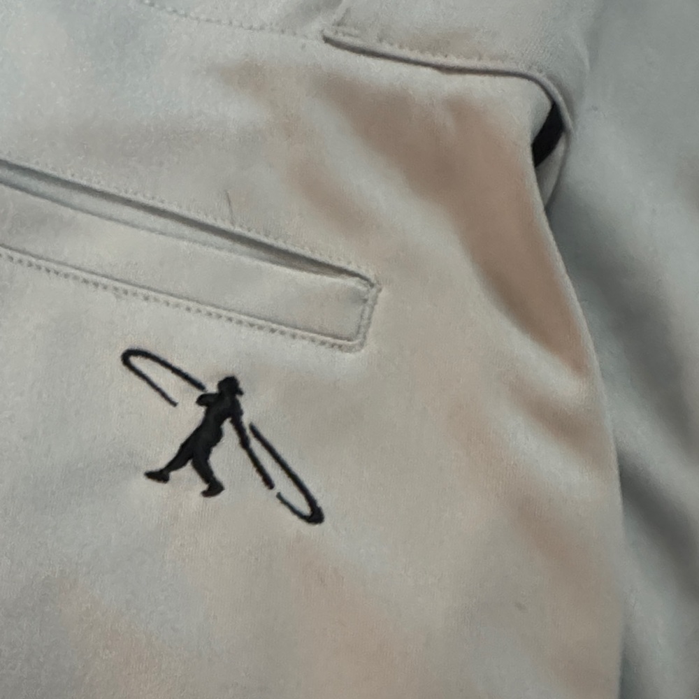 Nike Light Gray Dri-FIT Baseball Pants with Black Accents - Picture 7 of 9